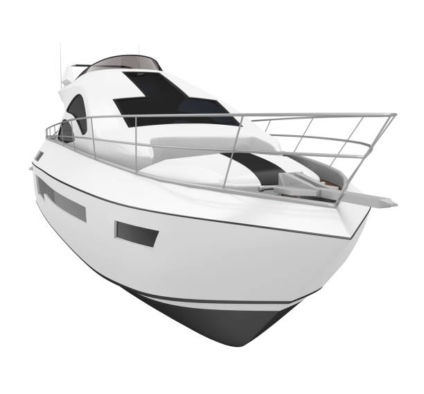 istock White Pleasure Yacht Isolated 1321752390