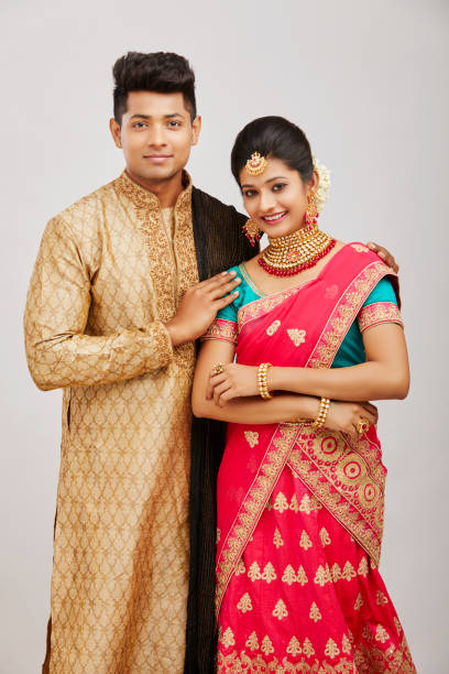 istock Attractive happy north Indian couple 1321754921