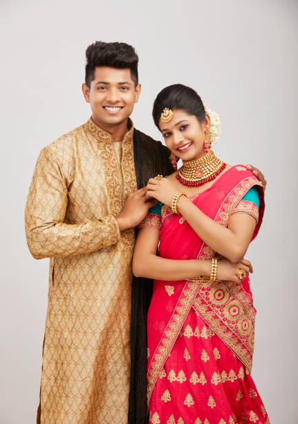 istock Attractive happy north Indian couple 1321754928