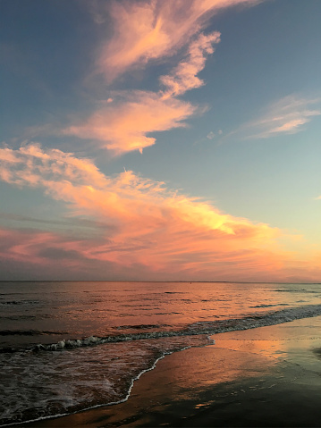 Sunset Over the Atlantic Ocean