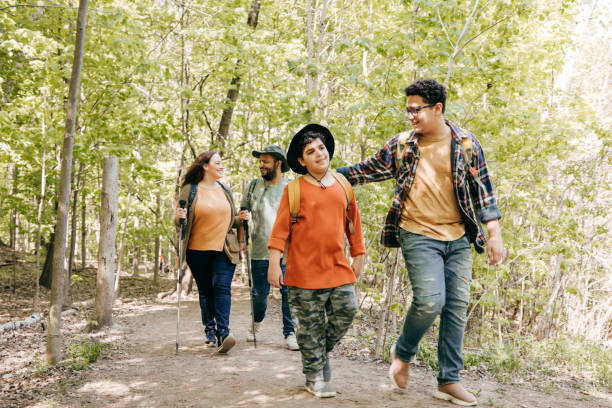 istock Family finding peace in the nature 1321764408