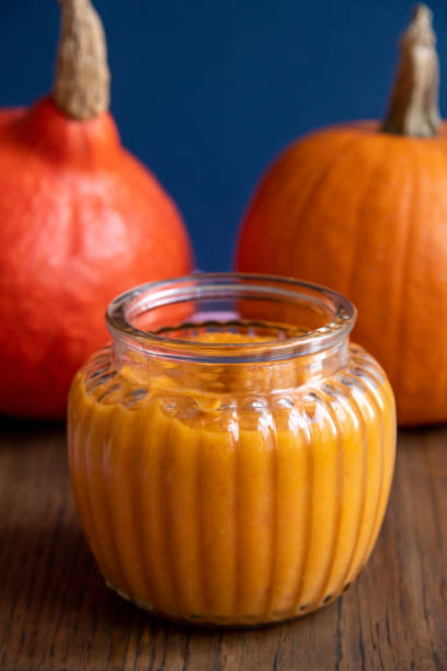 istock Pumpkin puree and pumpkin vegetable 1321770279