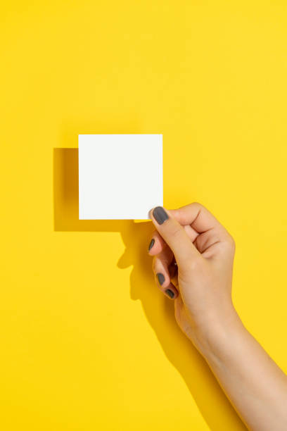 istock Hand holding blank business card 1321775617