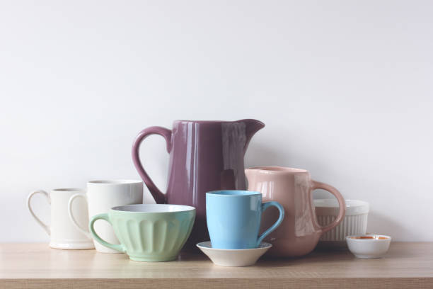 istock group of items dishes on the table. 1321778575