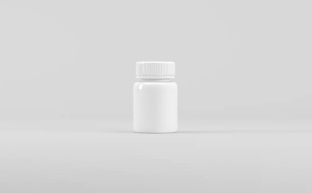 istock White Plastic Supplement Mockup 3D Illustration - Medicine Pharmaceutical 1321778745