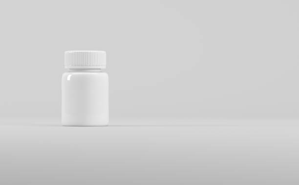 istock White Plastic Supplement Mockup 3D Illustration - Medicine Pharmaceutical 1321778769