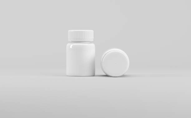 istock White Plastic Supplement Mockup 3D Illustration - Medicine Pharmaceutical 1321778780