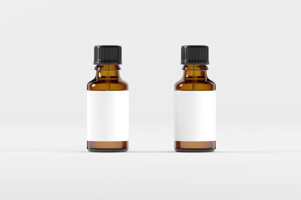 istock Amber Dropper Bottle Mockup 3D Illustration 1321778948