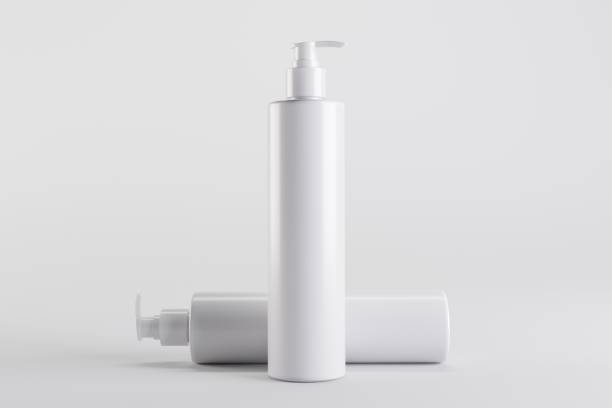 istock White Cosmetic Shampoo Dispenser Bottles 3D Illustration 1321779888