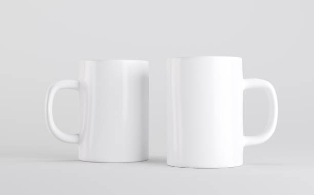 istock White Coffee Mugs Cups Mockup 3D Illustration 1321781211