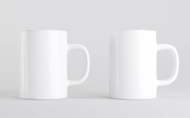 istock White Coffee Mugs Cups Mockup 3D Illustration 1321781213