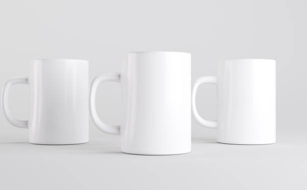 istock White Coffee Mugs Cups Mockup 3D Illustration 1321781214