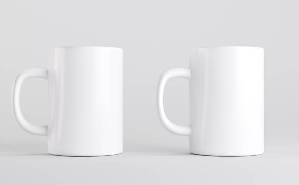 istock White Coffee Mugs Cups Mockup 3D Illustration 1321781215