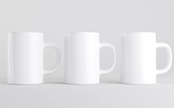 istock White Coffee Mugs Cups Mockup 3D Illustration 1321781218