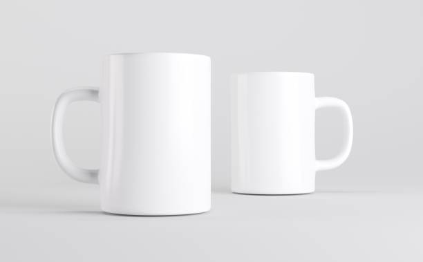 istock White Coffee Mugs Cups Mockup 3D Illustration 1321781235