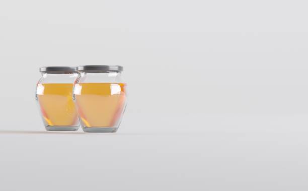 istock Honey Jars Mockup 3D Illustration 1321781600