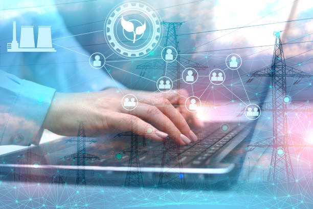 istock a concept for investing in the energy industry, protected by advanced technologies, complying with environmental standards using artificial intelligence and ESG selection 1321782733