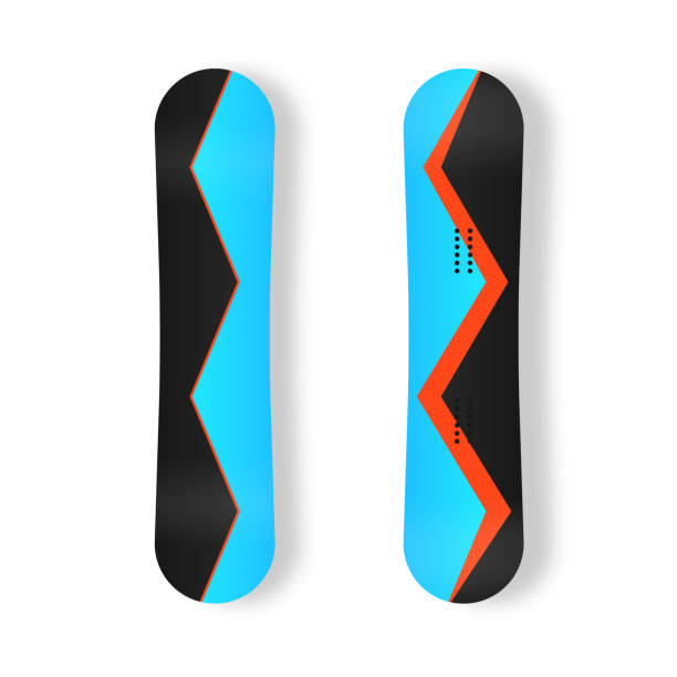 istock Winter sport icons snowboard for ski resort. 1321784224