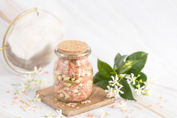 istock Spa and Wellness Floral and Herbal Natural Bath Salts 1321795689