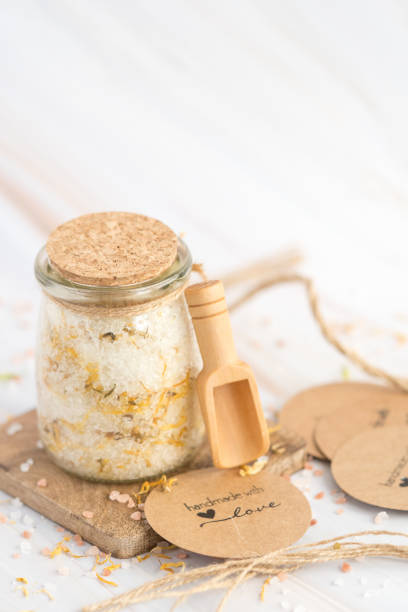 istock Spa and Wellness Floral and Herbal Natural Bath Salts 1321795751