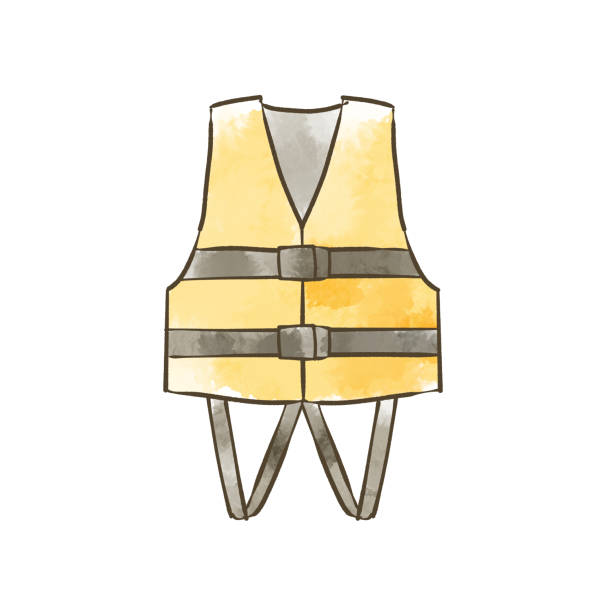 kamizelka ratunkowa - life jacket obrazy stock illustrations