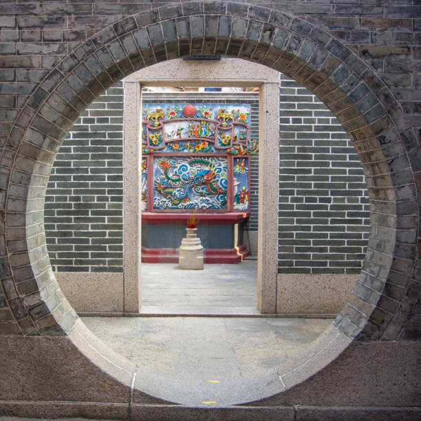 istock Circular window in Chinese Temple 1321819734