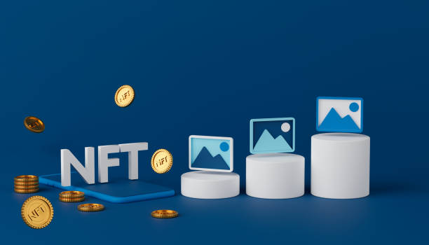Concept nft or non fungible token.