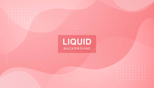 ilustrações de stock, clip art, desenhos animados e ícones de pink abstract liquid background. modern shape concept. - pink backgrounds geometric shape textured