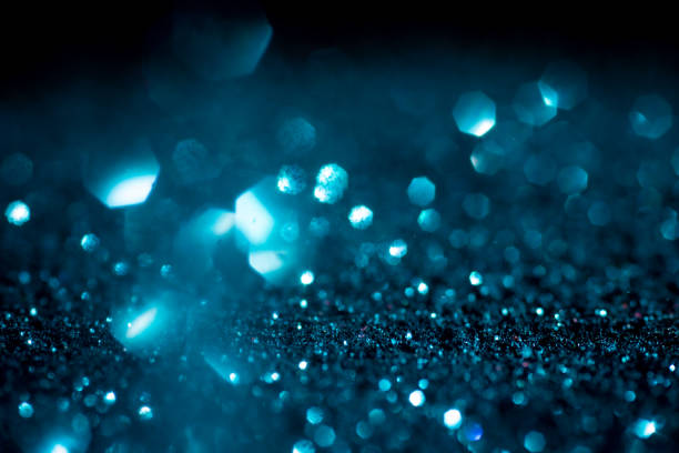 istock Blue glitter vintage lights background,defocused 1321839169