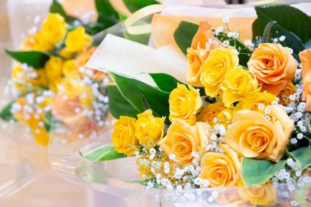 istock Letter in a yellow bouquet 1321849839