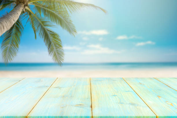 istock white sand and tropical sea blue sky. 1321850967
