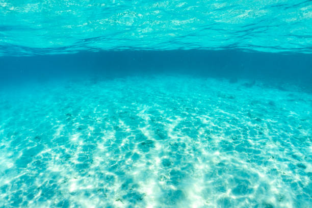 istock Underwater of tropical; sun rays passing through water. 1321854956