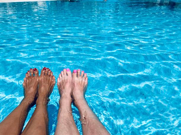 istock Female legs different race friendship lesbians copy space 1321865186