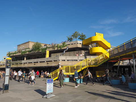 London, Uk - Circa September 2019: Queen Elizabeth Hall and Purcell Room at South Bank Centre