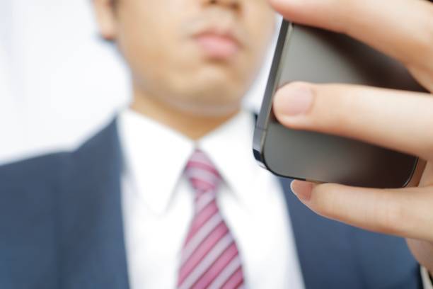 office lady on the phone