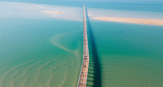 The Urangan Pier is one of Australia's longest piers, it stretches for almost one kilometre! \n\nThe Pier was built in 1913 and was used to export sugar, timber and coal.