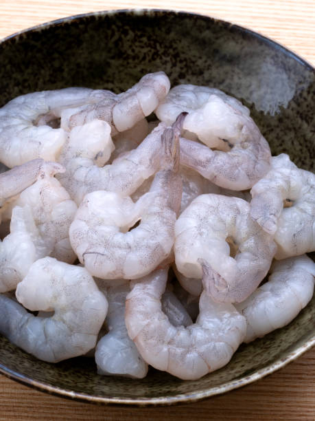 istock Peeled shrimp, whiteleg shrimp 1321880801