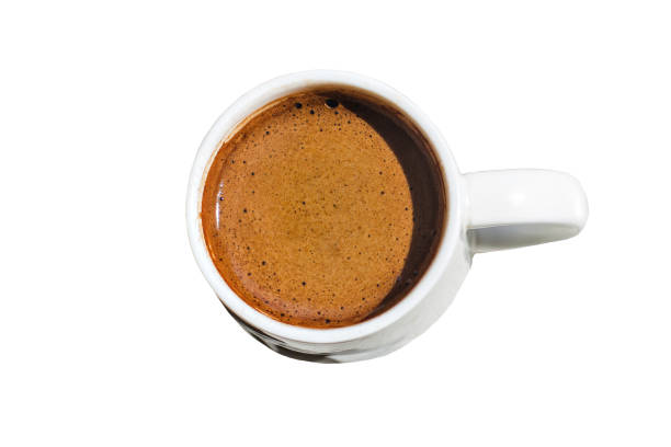 istock Cup of coffee on a white background. 1321881459
