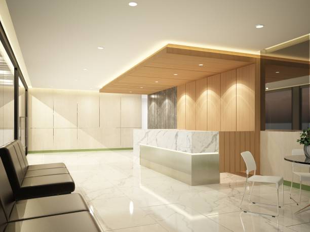 istock Sketch design of interior reception 1321885744