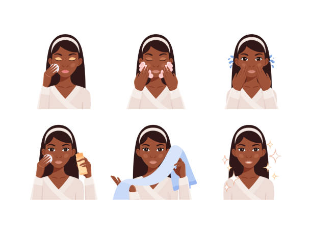81 Black Woman Washing Face Illustrations & Clip Art - iStock | Hand  sanitizer, Face wash, Black beauty