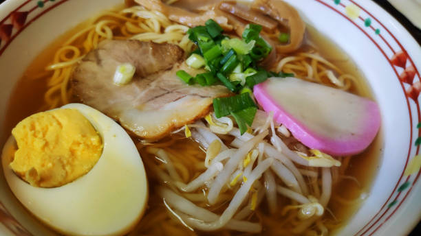 istock Ramen bowl with pork, egg and seaweed. Japanese meal 1321893887