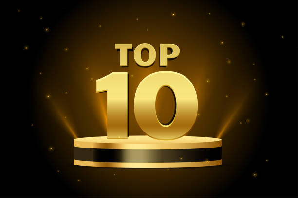 Top 10 Best Golden Podium Award Background Stock Illustration - Download  Image Now - Top Ten List, List, Award - iStock
