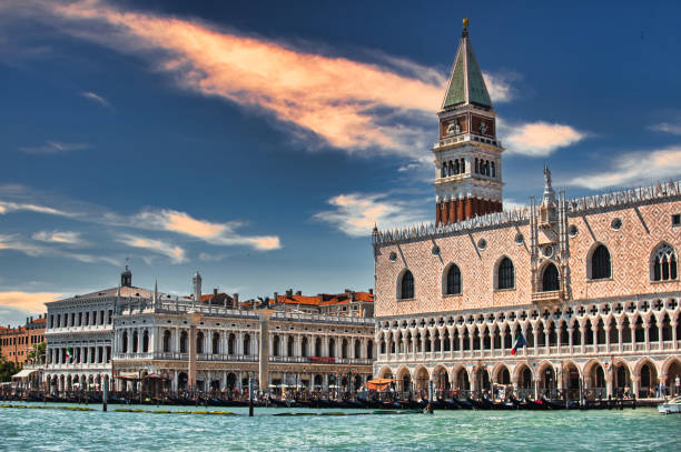 istock St Mark's Square bell tower at sunset in Venice 1321915832