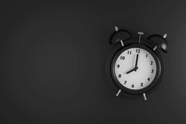 istock Abstract background of alarm clock. 3D rendering. 1321923145