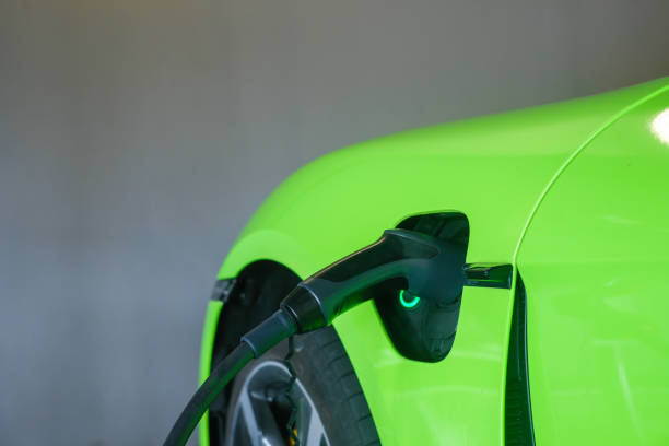 istock Charging an electric car battery, new innovative technology EV Electrical vehicle 1321923204