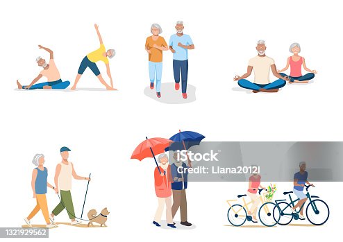 Keeping Active Old Age: Over 75 Royalty-Free Licensable Stock Illustrations  & Drawings