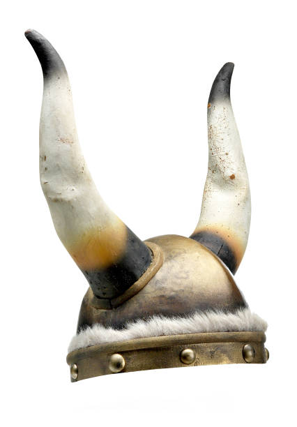 istock Viking helmet with long horns 1321930065