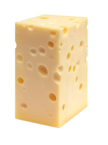 block of cheese - fat portion studio shot close up imagens e fotografias de stock
