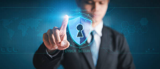 istock Businessman prevent security the concept information networks,technology internet and business digital information. 1321932204