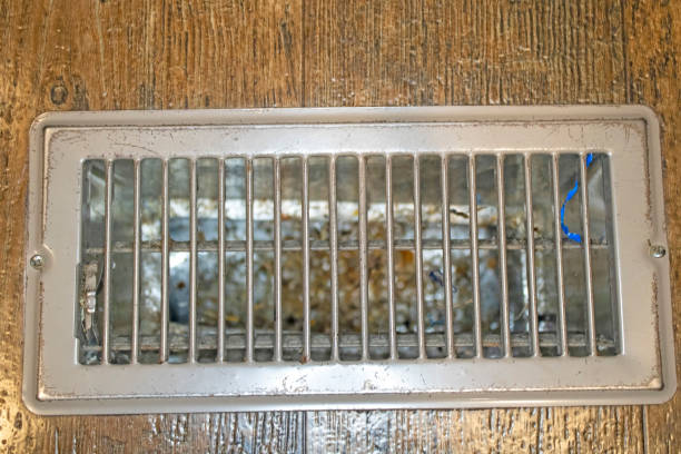 istock Air conditioning vent with dirt and grime 1321934262